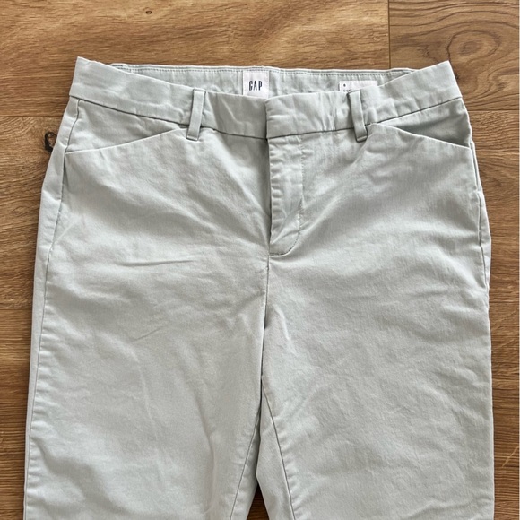 GAP Mint Green Modern Skinny Ankle Khaki Pants Size 6 - Picture 3 of 10